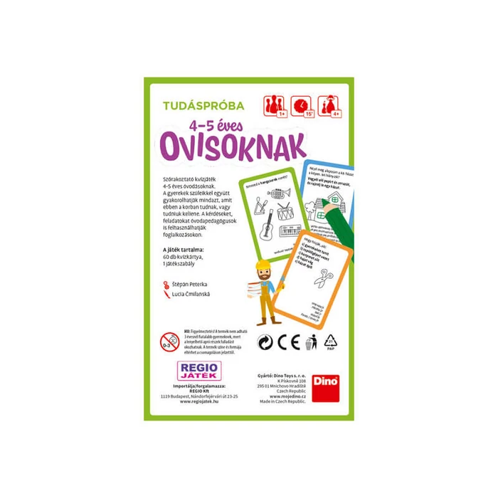 Tudáspróba ovisoknak (4-5 éveseknek) (731813)