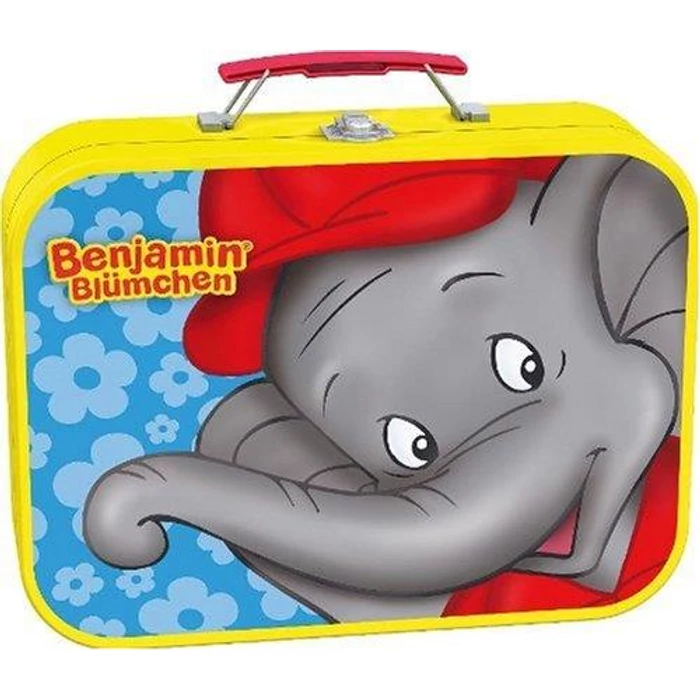 Schmidt 55594 - Benjamin the Elephant Puzzle-Box - 2x26+2x48 db-os puzzle fém bőröndben