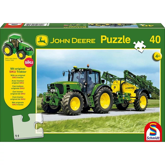 Schmidt 55625 - Traktor 6630 mit Feldspritze, John Deere - 40 db-os puzzle