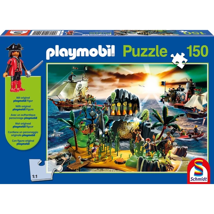 Schmidt 56020 - Playmobil puzzle - Pirateninsel - 150 db-os puzzle