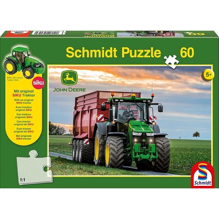 Schmidt 56043 - Traktor 8370R, John Deere - 60 db-os puzzle