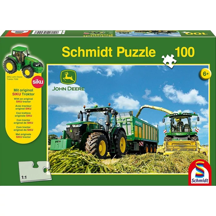 Schmidt 56044 - Traktor 7310R, John Deere - 100 db-os puzzle