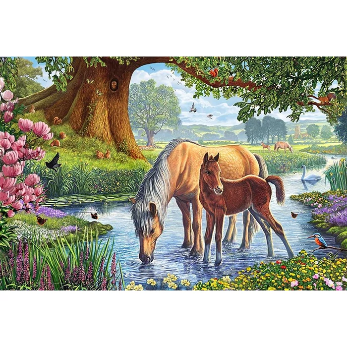 Schmidt 56161 - Pferde am Bach  - 150 db-os puzzle