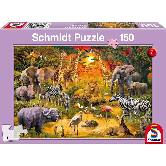 Schmidt 56195  - Animals in Africa - 150 db-os puzzle
