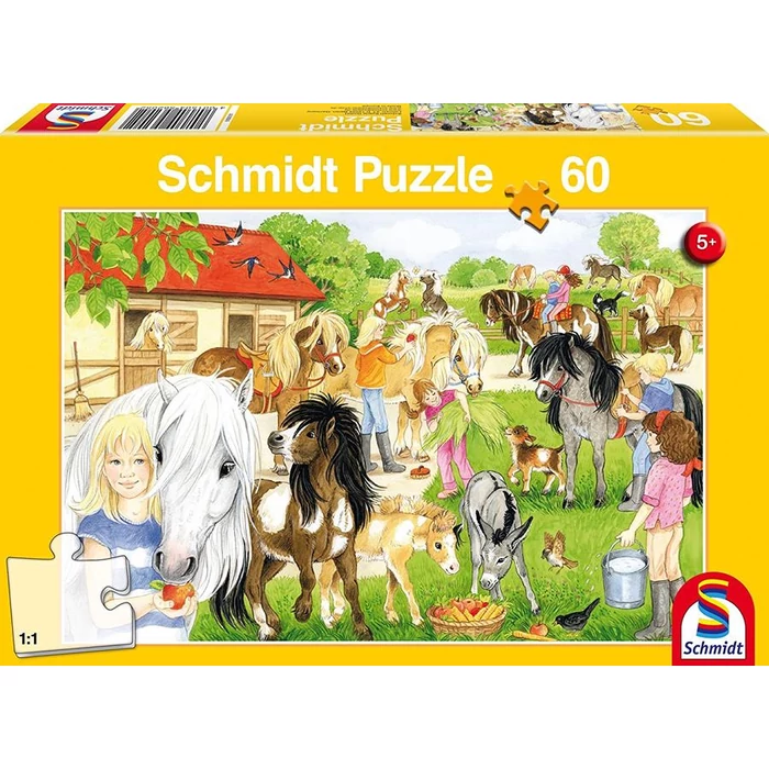 Schmidt 56205 - Fun at the Riding Stables - 60 db-os puzzle