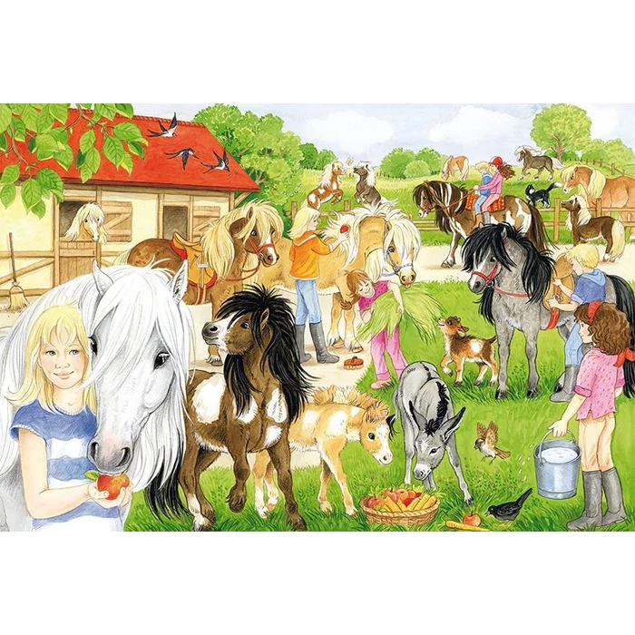 Schmidt 56205 - Fun at the Riding Stables - 60 db-os puzzle