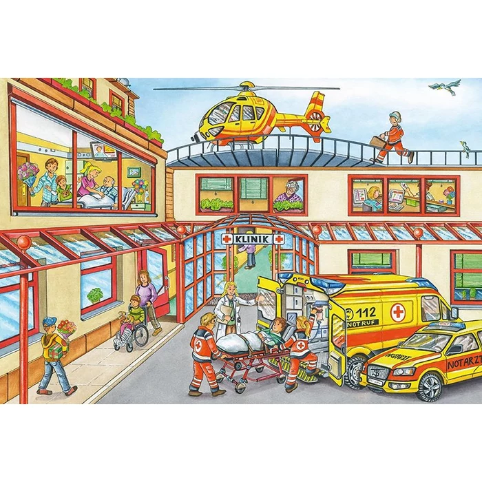 Schmidt 56215 - Fire Brigade and Police - 3 x 24 db-os puzzle