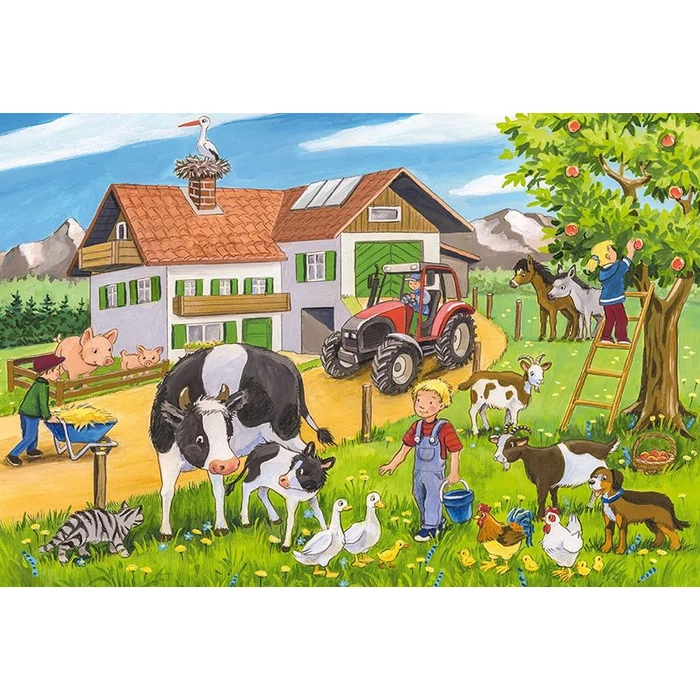 Schmidt 56216 - On the Farm - 3 x 24 db-os puzzle