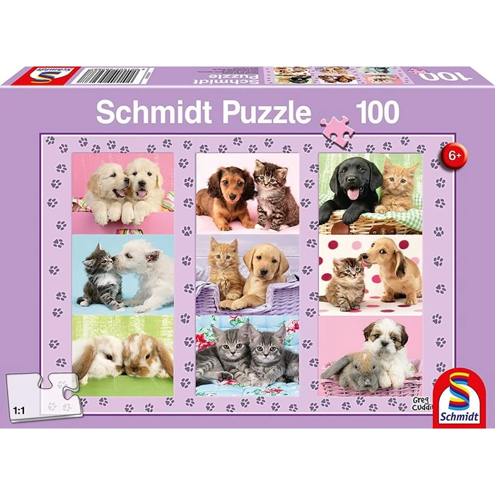 Schmidt 56268 - My Animal Friends - 100 db-os puzzle