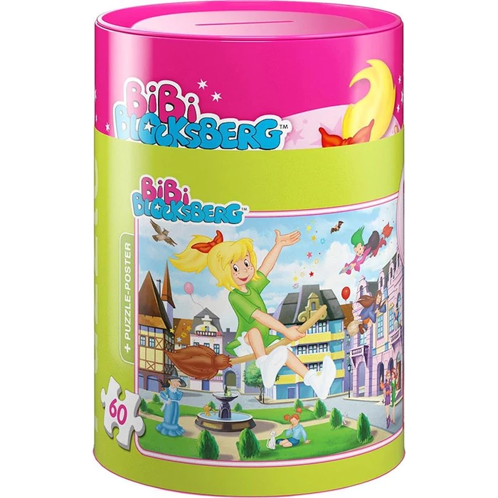 Schmidt 56912 - Bibi Blocksberg - 60 db-os puzzle fém perselyben