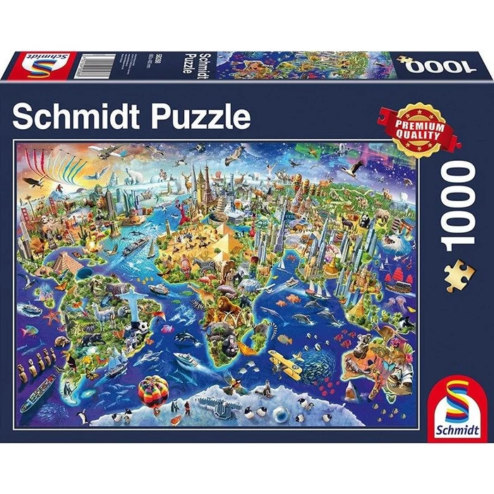 Schmidt 58288 - Discover the World - 1000 db-os puzzle