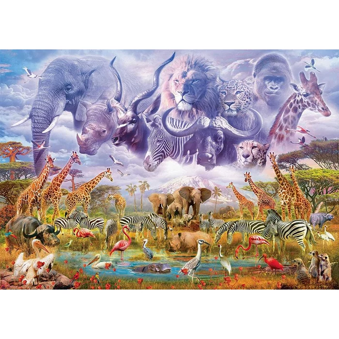 Schmidt 58356 - Animals at the Waterhole - 1000 db-os puzzle