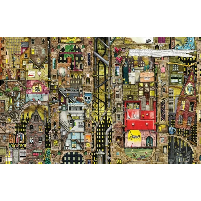 Schmidt 59355 - Fantastisches Stadtbild, Colin Thompson - 1000 db-os puzzle