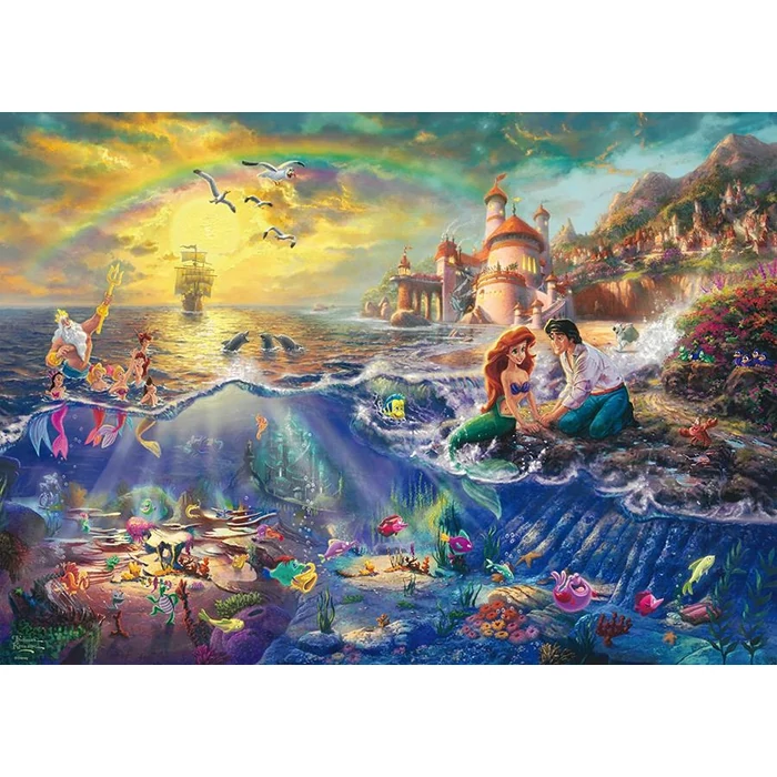Schmidt 1000 db-os puzzle - Disney - The Little Mermaid, Kinkade (59479)