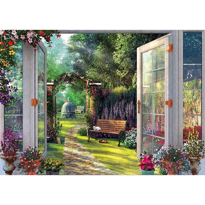 Schmidt 58206 - View of the Enchanted Garden, Dominic Davison - 1000 db-os puzzle