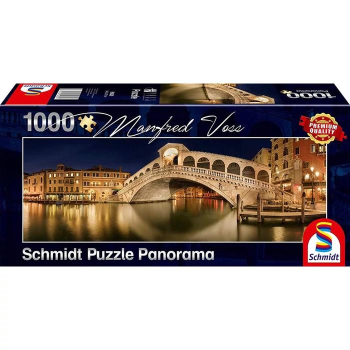 Schmidt 59620 - Panoráma puzzle - Rialto Bridge, Venice - 1000 db-os puzzle