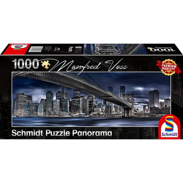 Schmidt 59621 - Panoráma puzzle - Dark Night, New York - 1000 db-os puzzle