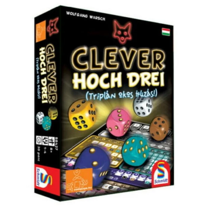Clever hoch Drei - Triplán okos húzás! társasjáték