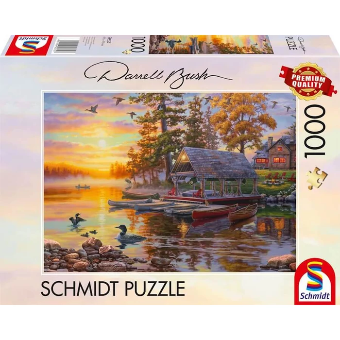 Schmidt 58532 - Boathouse with canoes - 1000 db-os puzzle