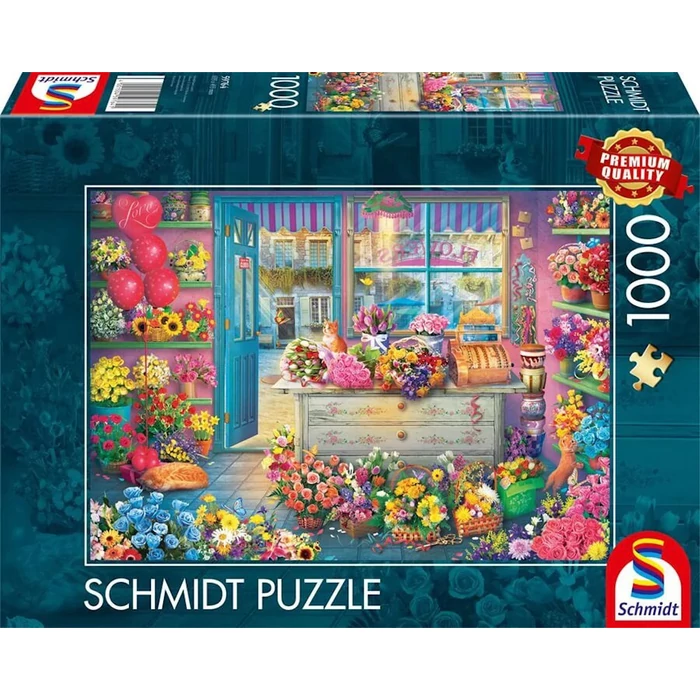 Schmidt 59764 - Colourful flower shop - 1000 db-os puzzle