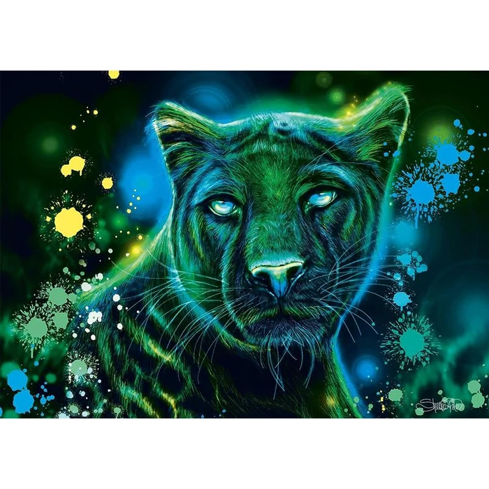 Schmidt - 58517 - Neon Blue Green Panther, Sheena Pike - 1000 db-os puzzle