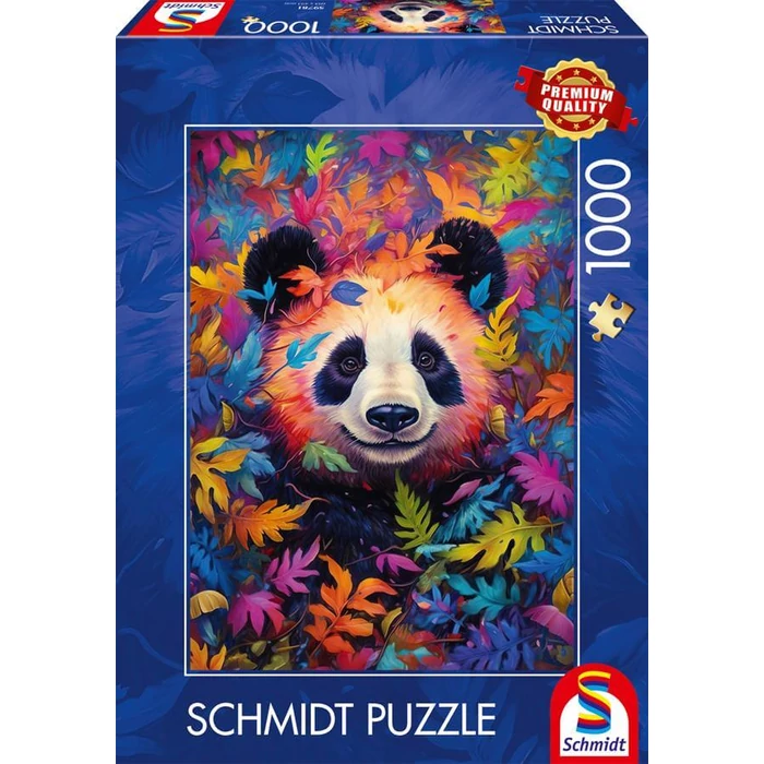 Schmidt 59781 - Panda in a rainbow-coloured forest - 1000 db-os puzzle