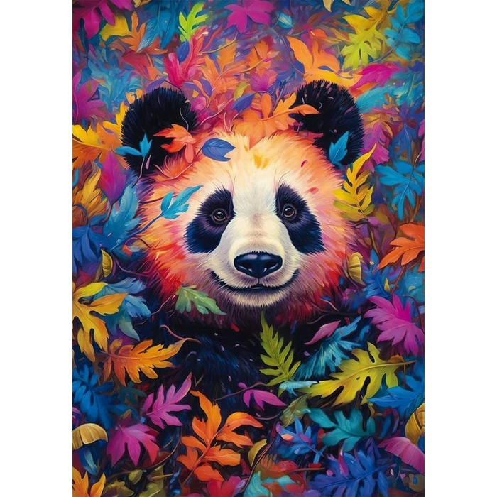 Schmidt 59781 - Panda in a rainbow-coloured forest - 1000 db-os puzzle