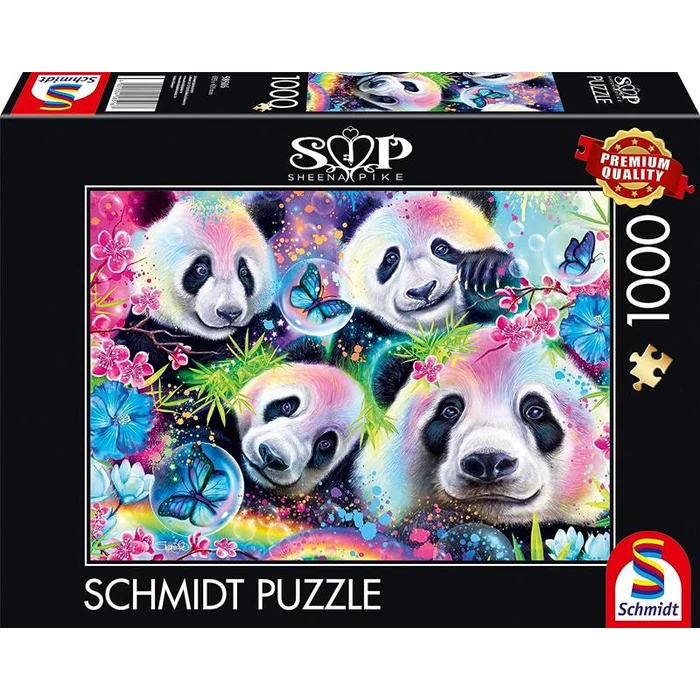 Schmidt 58516 - Rainbow Pandas, Sheena Pike - 1000 db-os puzzle