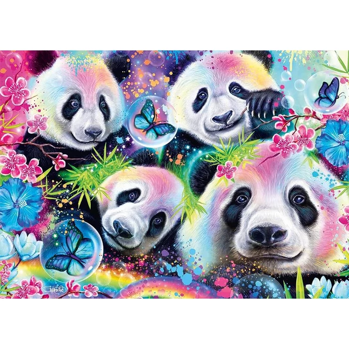 Schmidt 58516 - Rainbow Pandas, Sheena Pike - 1000 db-os puzzle