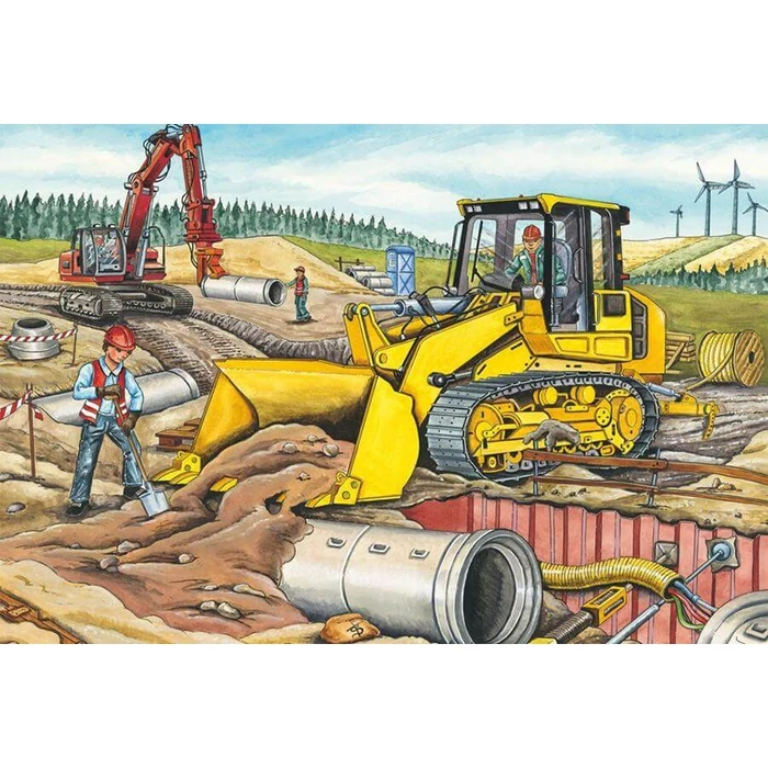 Schmidt 56520 - My Favorite Construction Vehicles - 3 x 48 db-os puzzle