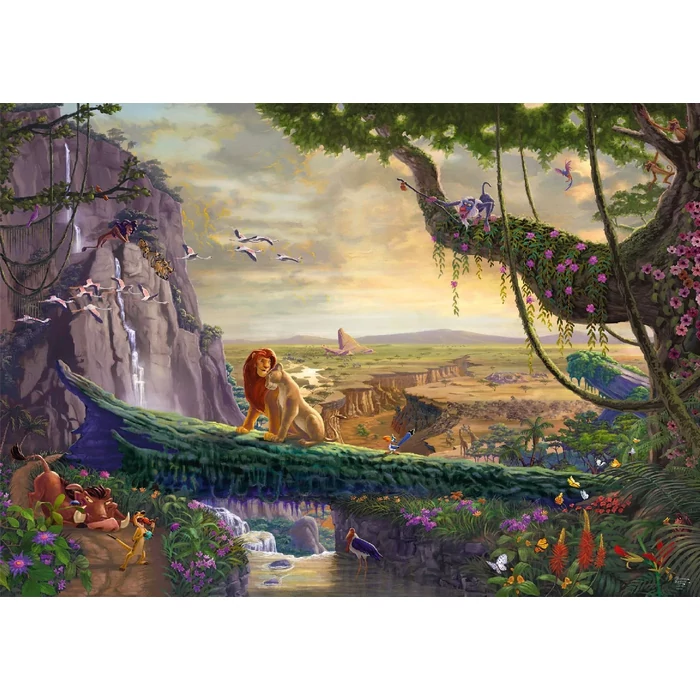 Schmidt 57396 - Disney - The Lion King - Return to Pride Rock, Thomas Kinkade - 6000 db-os puzzle
