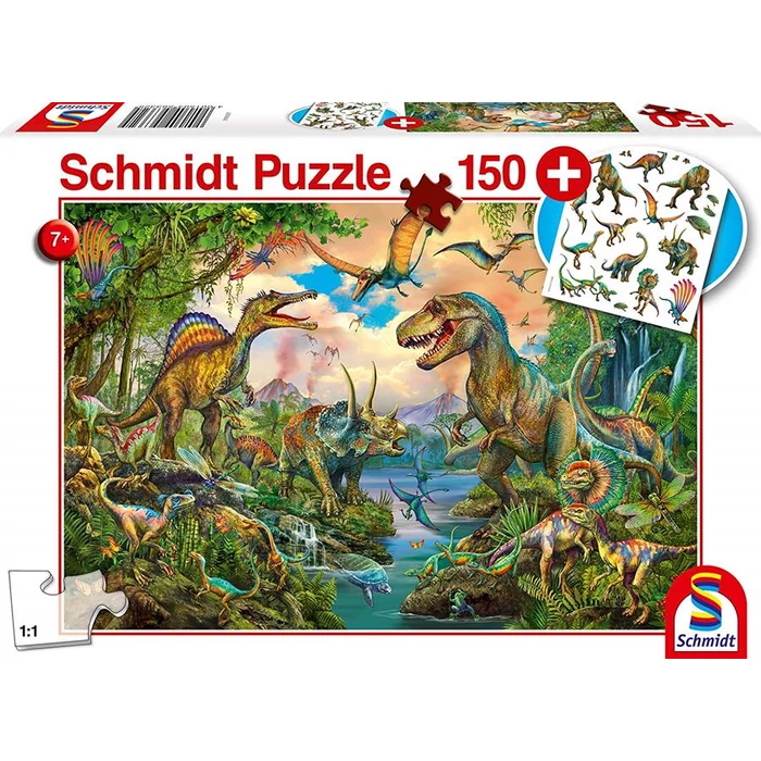 Schmidt 56332 - Wild dinosaurs - 150 db-os puzzle