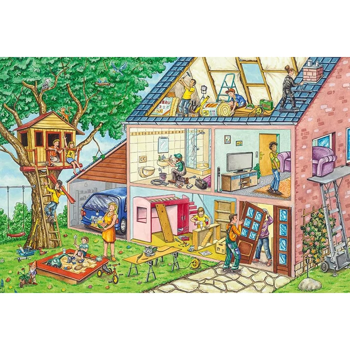 Schmidt 56375 - Busy Workmen - 40 db-os puzzle játék szerszámokkal