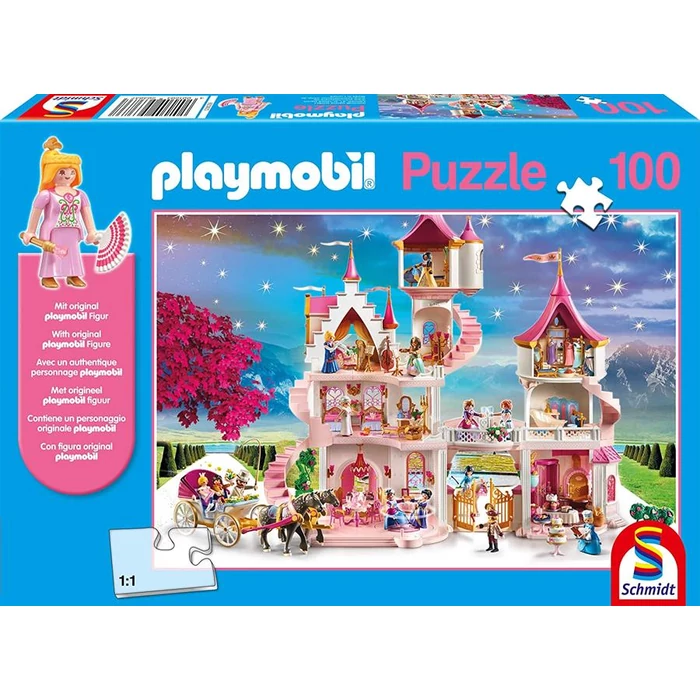 Schmidt 56383 - Princess Castle - 100 db-os Playmobil puzzle figurával