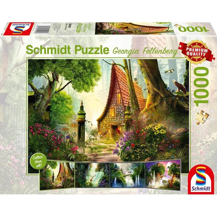 Schmidt 1000 db-os puzzle - House in the glade, Georgia Fellenberg (59909)