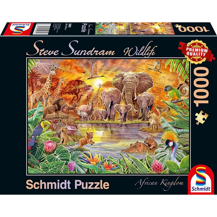 Schmidt 1000 db-os puzzle - African Wildlife (59982)