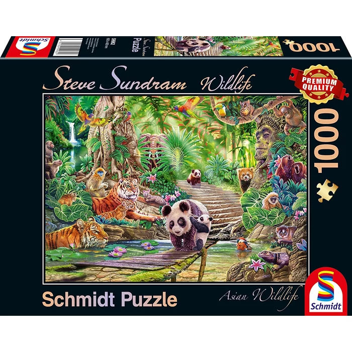 Schmidt 1000 db-os puzzle - Asian Wildlife (59962)