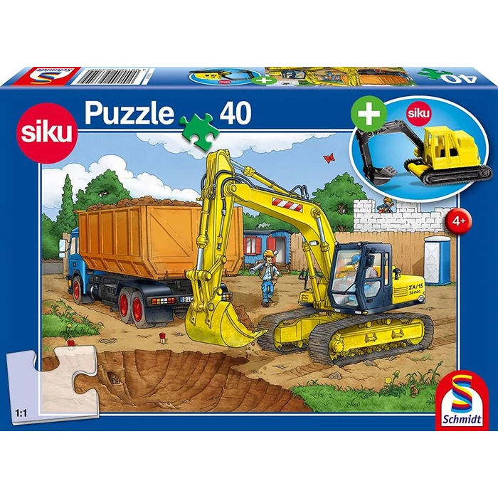 Schmidt 56350 - Bagger - 40 db-os puzzle
