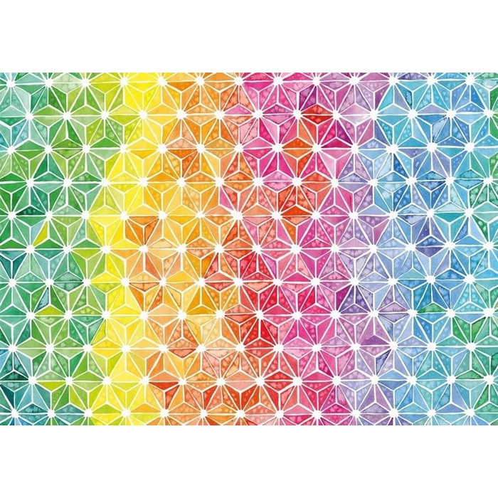 Schmidt 1000 db-os puzzle - Colourful triangles, Josie Lewis (57579)
