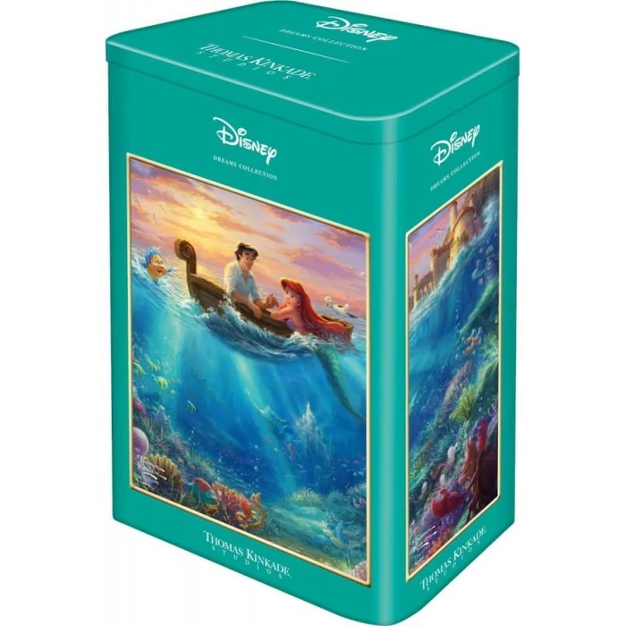 Schmidt 59927 - Disney - Arielle, Thomas Kinkade - 500 db-os puzzle fém dobozban
