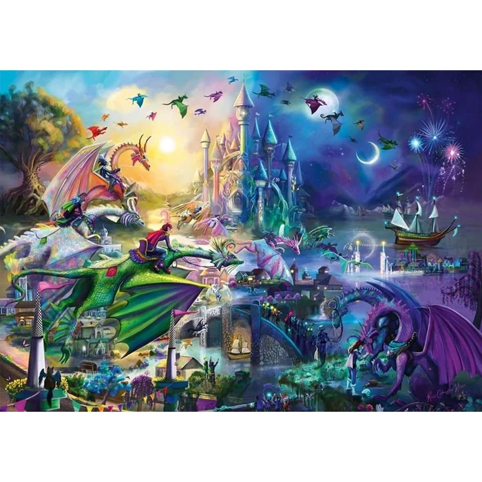 Schmidt 57585 - Nightly dragon competition, Rose Cat Khan - 1000 db-os puzzle