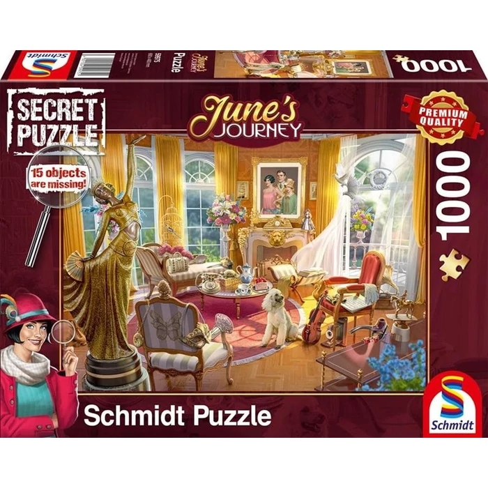 Schmidt 59975 - Salon of the orchid estate - 1000 db-os Secret puzzle