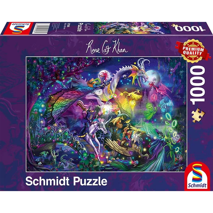 Schmidt 57586 - Summer Night Circus, Rose Cat Khan - 1000 db-os puzzle