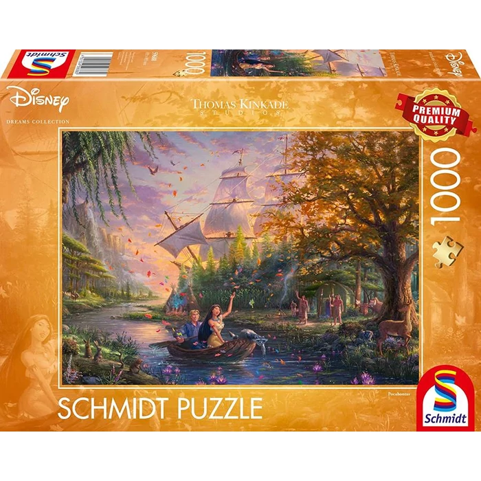 Schmidt 59688 - Disney - Pocahontas, Thomas Kinkade - 1000 db-os puzzle