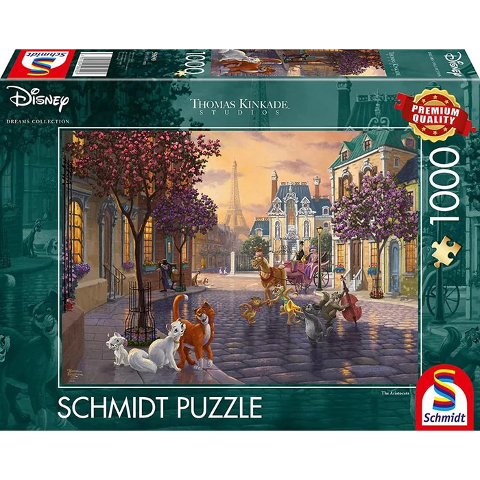Schmidt 59690 - Disney - The Aristocats, Thomas Kinkade - 1000 db-os puzzle