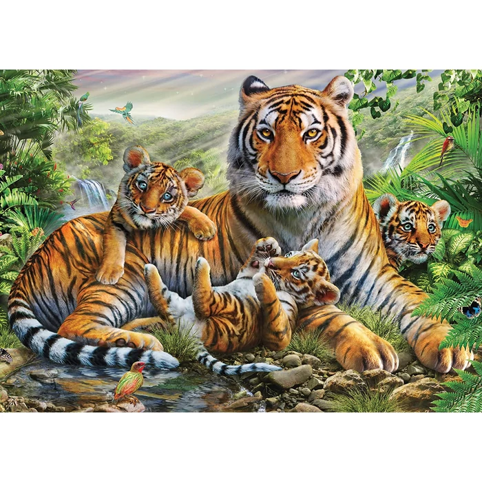Schmidt 1000 db-os puzzle - Tiger and Cubs (58986)