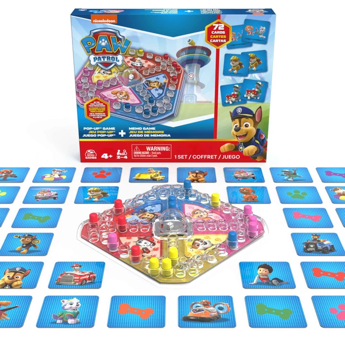 SpinMaster Mancs őrjárat Pop up társasjáték és memória kártya (6066833)