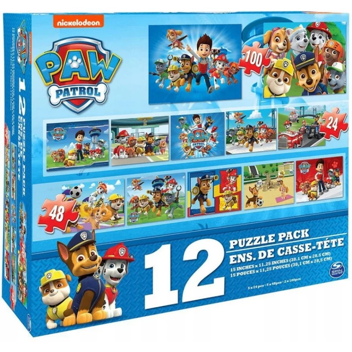 SpinMaster 6041049 - Mancs őrjárat - 12 az 1-ben puzzle (24,48,100 db-os)