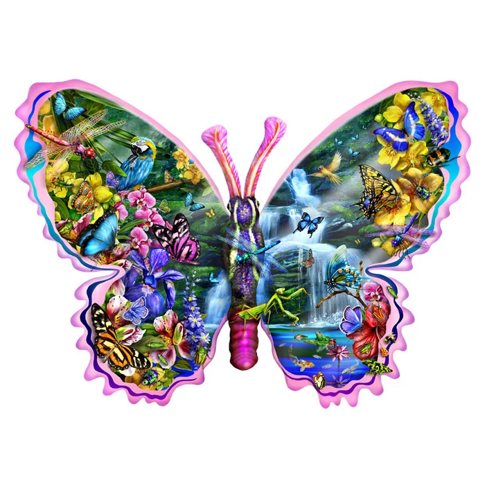 SunsOut 95234 - Butterfly Waterfall - Lori Schory - 1000 db-os puzzle