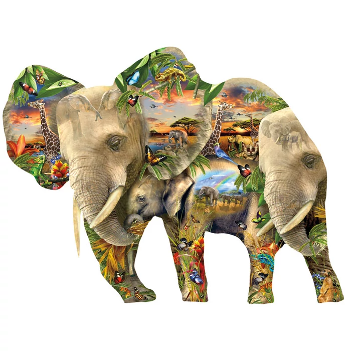 SunsOut 95436 - Ele-Phantastic - Lori Schory - 1000 db-os puzzle